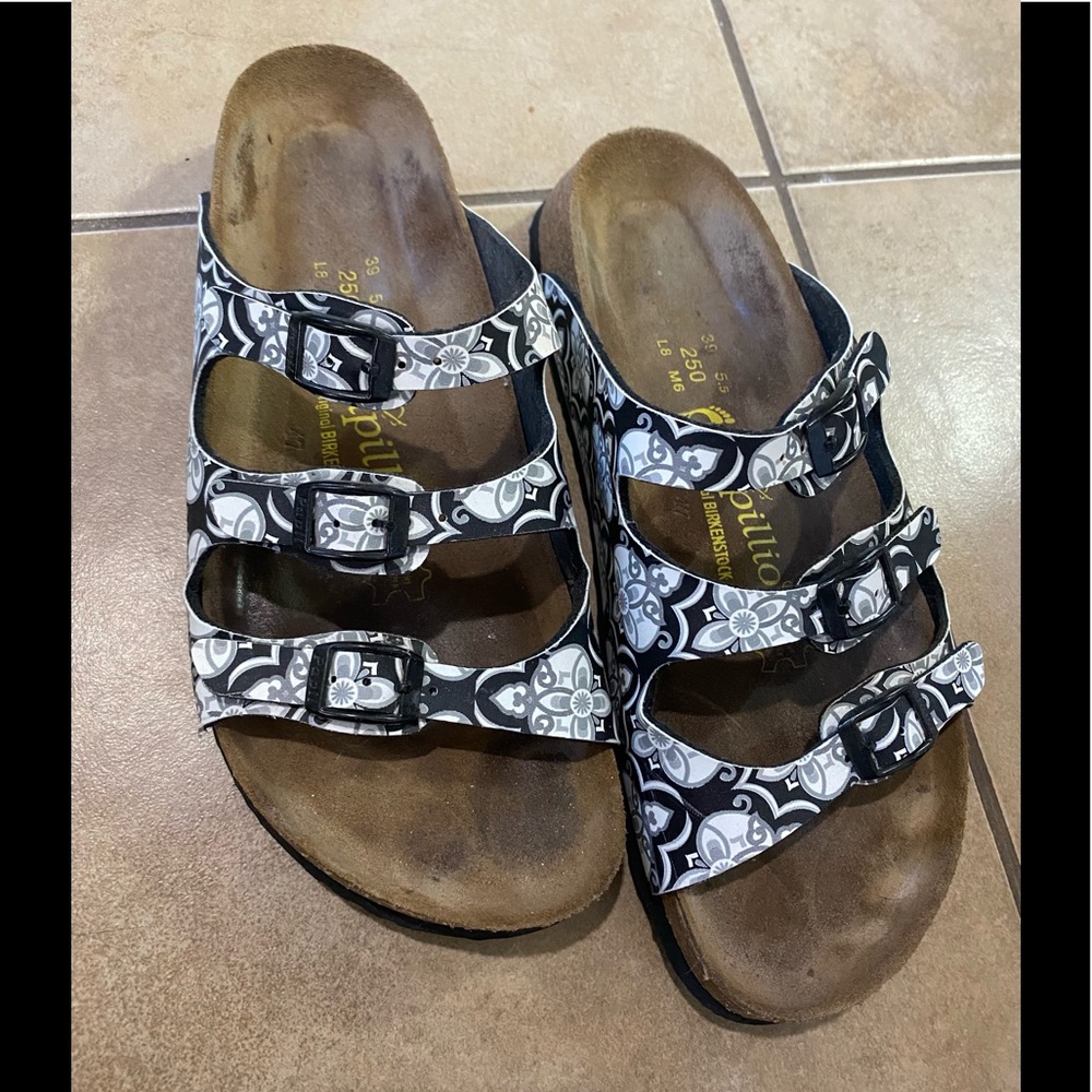 Birkenstock Papillio 3 strap sandals, Size 8
